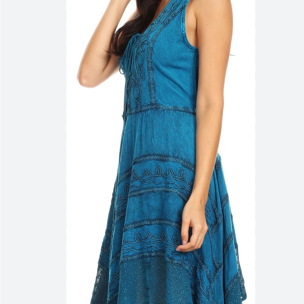 Boho/Hippie Embroidered Dress - Picture 3 of 10